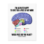 I'm Always Happy To Give You A Piece Of My Mind postcards