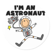 I'm an Astronaut Tshirts and Gifts Round Stickers