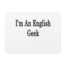 I'm An English Geek Rectangular Magnet