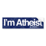 I'm Atheist bumper stickers