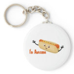 I'm Awesome (hotdog) keychains