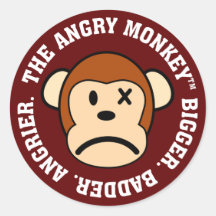 I'm back and now I'm bigger, badder, and angrier Round Stickers
