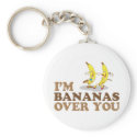 I'm Bananas Over You - Dancing Bananas keychains
