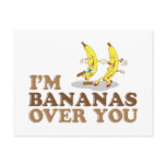 I'm Bananas Over You - Dancing Bananas Postcards