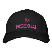 IM BISEXUAL EMBROIDERED HATS