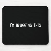 I'm blogging this