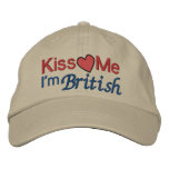 I'm British by SRF embroidered hats