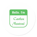 I'm carbon neutral sticker