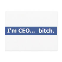 I'm CEO... bitch Postcards