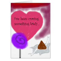 "I'm Craving You" Romantic Candy Sweetheart Card