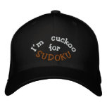 I'm Cuckoo for Sudoku embroidered hats