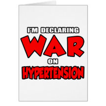 I'm Declaring War on Hypertension Card