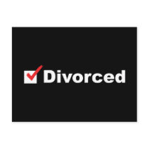 I'm Divorced And Available Postcard