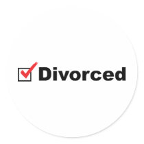 I'm Divorced And Available Round Sticker