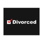 I'm Divorced Postcard