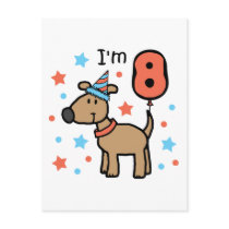 I'm Eight Doggie Postcard