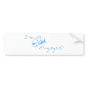 I'm Engaged (Blue Diamond Ring) bumper stickers