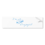 I'm Engaged (Blue Diamond Ring) bumper stickers
