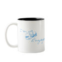 I'm Engaged (Blue Diamond Ring) mugs