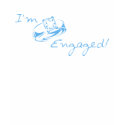 I'm Engaged (Blue Diamond Ring) t-shirts