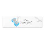 I'm Engaged (Diamond Engagement Ring Box) bumper stickers