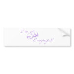 I'm Engaged (Purple Diamond Ring) bumper stickers