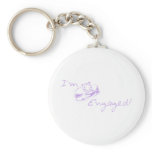 I'm Engaged (Purple Diamond Ring) keychains