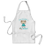 I'm Finally a Big Sister Stick Figure Girl Apron