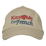 I'm French by SRF embroidered hats