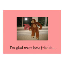 I'm glad we're best friends... post cards