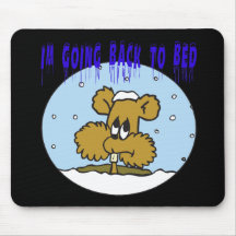 Im Going Back To Bed Mouse Mats