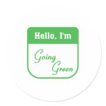 I'm going green sticker