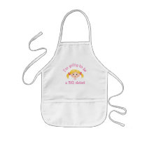 Im going to be a big sister - blonde hair aprons