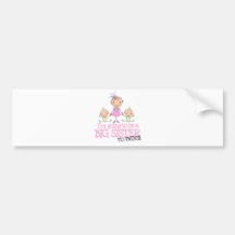 I'm Going to Be a Big Sister to TWINS Bumper Sticker