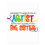 I'm Going to be an Artist Big Sister Tshirt Post Cards