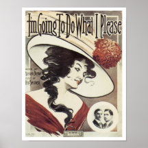 I'm Going To Do What I Please Songbook Cover Posters