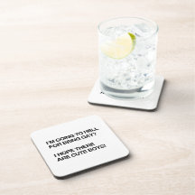 I'M GOING TO HELL FOR BEING GAY BEVERAGE COASTERS