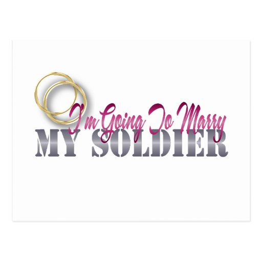 I'm Going To Marry My Soldier Postcards
