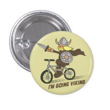I'm Going Viking Funny Wordplay Flair Button