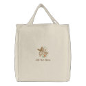 I'm Green Customisable Tote Bag embroidered bags
