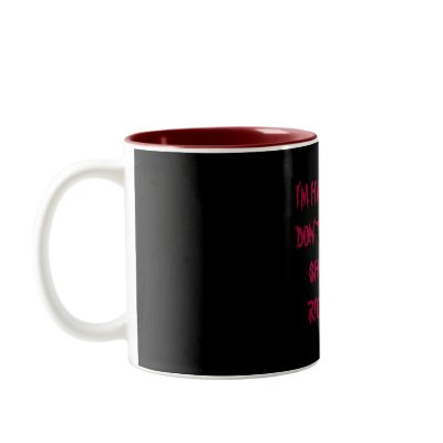 I'M HAPPY I JUST DON'T FEEL LIKE SHOWING IT RIGHT  COFFEE MUG by thill13