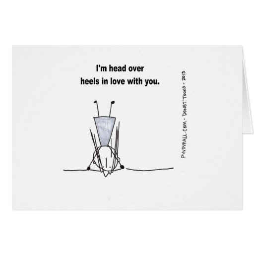 Im head over heels in love with you greeting cards Zazzle
