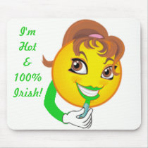 I'm Hot & 100% Irish Mousepad