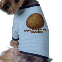 I'm Huge on Mars Martian Humour Pet Tee Shirt
