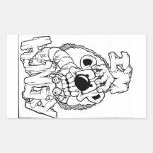 I'm Hungry Rectangle Sticker