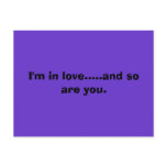 I'm in love.....and so are you. post cards