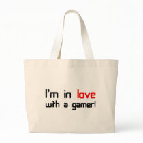 I'm in Love with a Gamer Canvas Bag