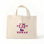 I'm In Luv  With A Texan Canvas Bag