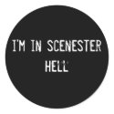 i'm in scenester hell stickers