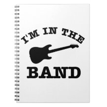 I'm in the band electric guitar designs note book